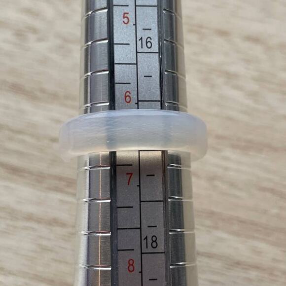 White Agate Crystal Ring Size 6.5 -#5 - Picture 4 of 4